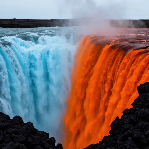 Ice & Fire Waterfall